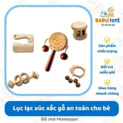 Lục lạc xúc xắc gỗ