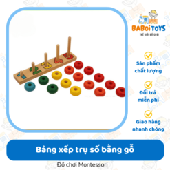 11. Bảng xếp trụ số bằng gỗ