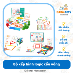 13.Bộ xếp hình logic cầu vồng