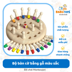 14.Bộ bàn cờ bằng gỗ màu sắc