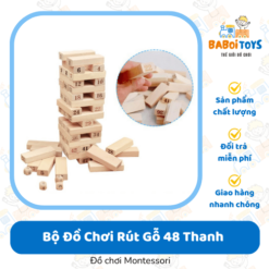 Bộ Đồ Chơi Rút Gỗ 48 Thanh