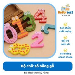 30.Bộ chữ số bằng gỗ