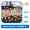 Bộ Đồ Chơi Câu Cá Nam Châm 3D Bằng Gỗ An Toàn Giúp Bé Phát Triển Vận Động Tinh 32.Bộ Đồ Chơi Câu Cá Nam Châm 3D