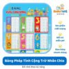 Bảng Phép Tính Cộng Trừ Nhân Chia, Bảng Chữ Cái, Đồ Chơi Toán Học 33.Bảng Phép Tính Cộng Trừ Nhân Chia