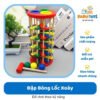 Đập Bóng Lốc Xoáy Đồ chơi Gỗ Rèn Luyện Vận Động Cho Bé từ 12 tháng tuổi 35.Đập Bóng Lốc Xoáy