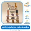 Bộ đồ chơi xếp hình khối thăng bằng Toddler Toys bằng gỗ cho bé từ 03 tuổi phát triển sớm 41.Bộ đồ chơi xếp hình khối thăng bằng