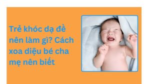 Trẻ khóc dạ đề nên làm gì? Cách xoa diệu bé cha mẹ nên biết Trẻ khóc dạ đề nên làm gì Cách xoa diệu bé cha mẹ nên biết