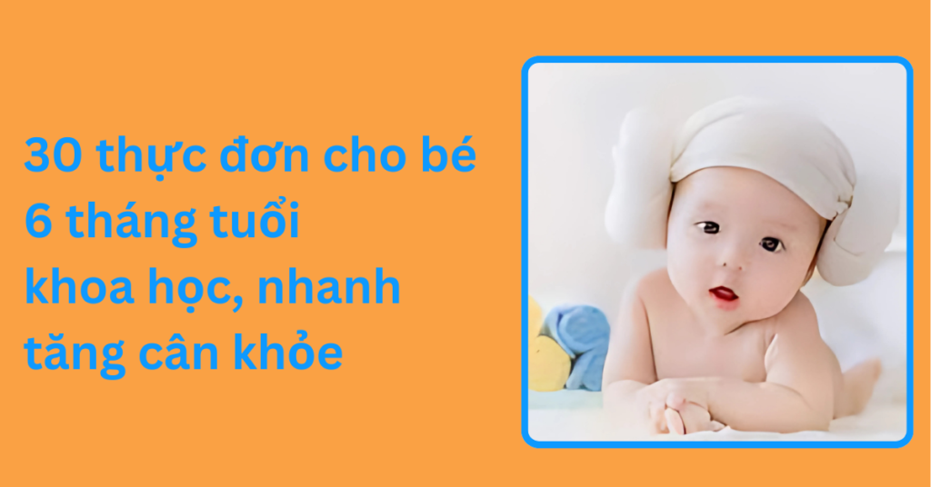 30 thực đơn cho bé 6 tháng tuổi khoa học, nhanh tăng cân khỏe 30 thực đơn cho bé 6 tháng tuổi khoa học, nhanh tăng cân khỏe